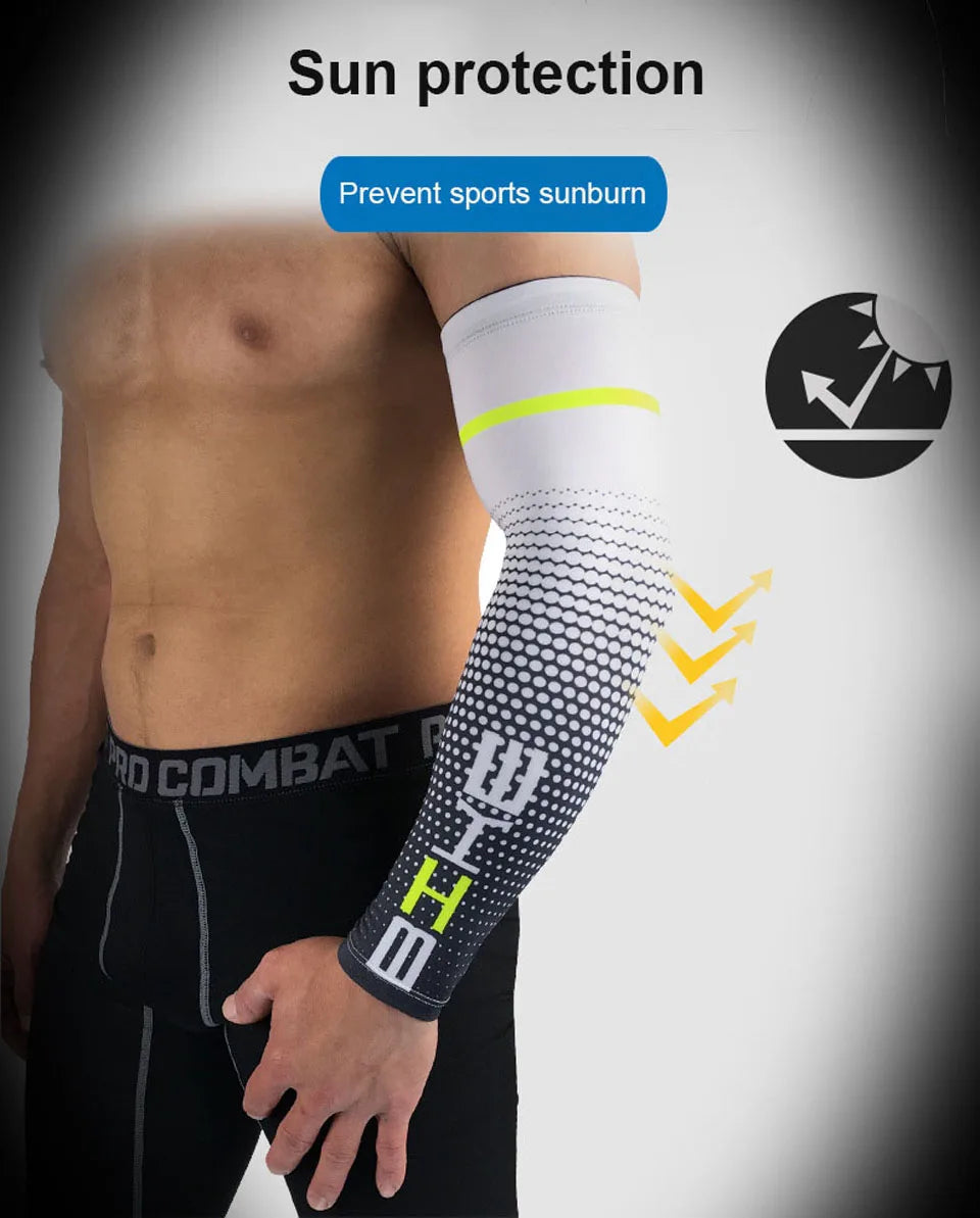 LOOGDEEL 1 Paar Coole Armmanschette für Herren, Radfahren, Laufen, UV-Sonnenschutz, Manschettenabdeckung, Schutz für Fahrrad, Sport, Armlinge, Ellenbogenschutz