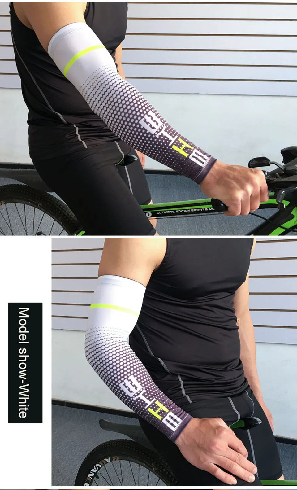 LOOGDEEL 1 Paar Coole Armmanschette für Herren, Radfahren, Laufen, UV-Sonnenschutz, Manschettenabdeckung, Schutz für Fahrrad, Sport, Armlinge, Ellenbogenschutz