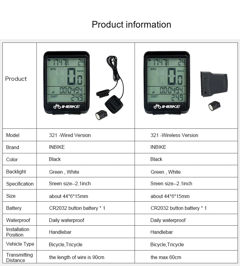 SpeedTrack Bike Wireless Computer