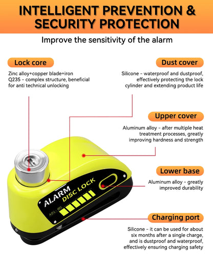 SecureLock Pro Disc Lock 120dB ALRAM