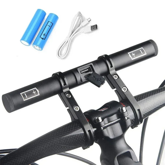 Oplaadbare MTB Stuur Verlenger Fiets Verlengbeugel Stuur Fiets Koplamp Bevestiging Telefoonhouder Ondersteuningsrek Stuur Adapter