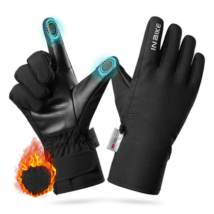 INBIKE Winterhandschuhe für Herren und Damen, 3M Thinsulate-Handschuhe für kaltes Wetter, Touchscreen, wasserabweisend, winddichte Reithandschuhe