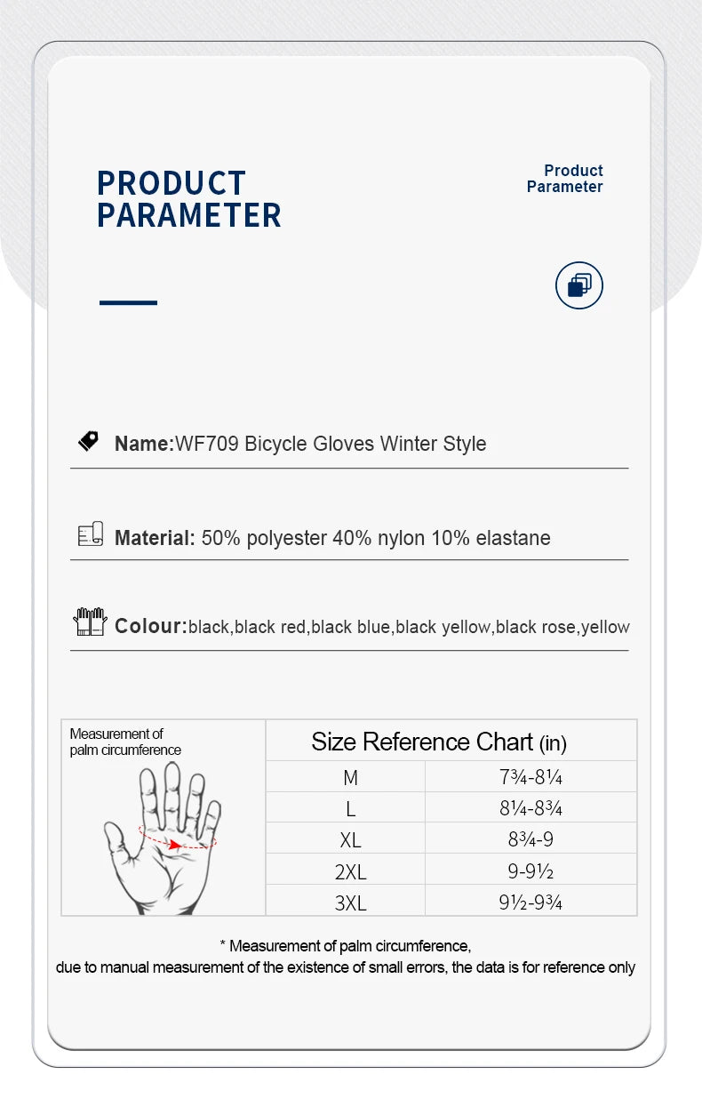 WindGuard Touchscreen Warme Fahrradhandschuhe Outdoor