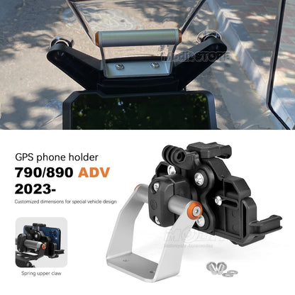 2024 für 790 890 Abenteuer ADV R Handy Telefon GPS Navigation Halterung Motorrad Lenker Bar Verlängerung Ständer Halter