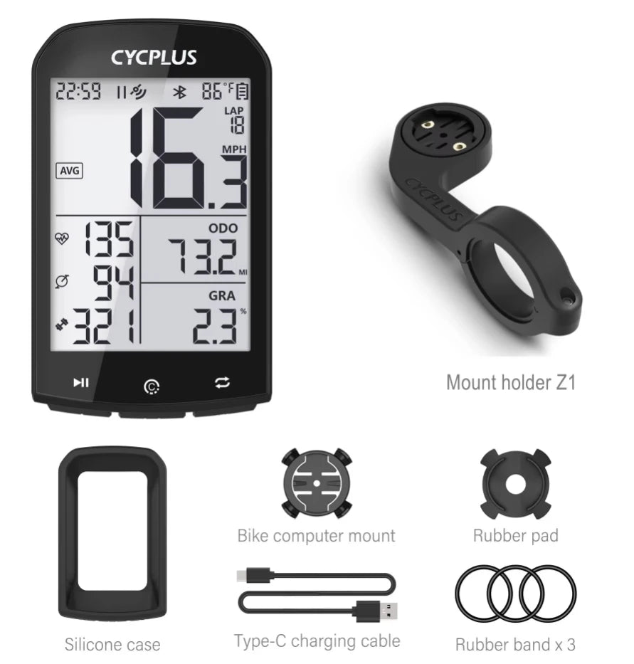 TrackX GPS Fietscomputer 