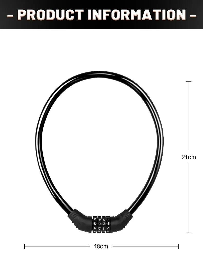 SecureRide 4-Digit Lock