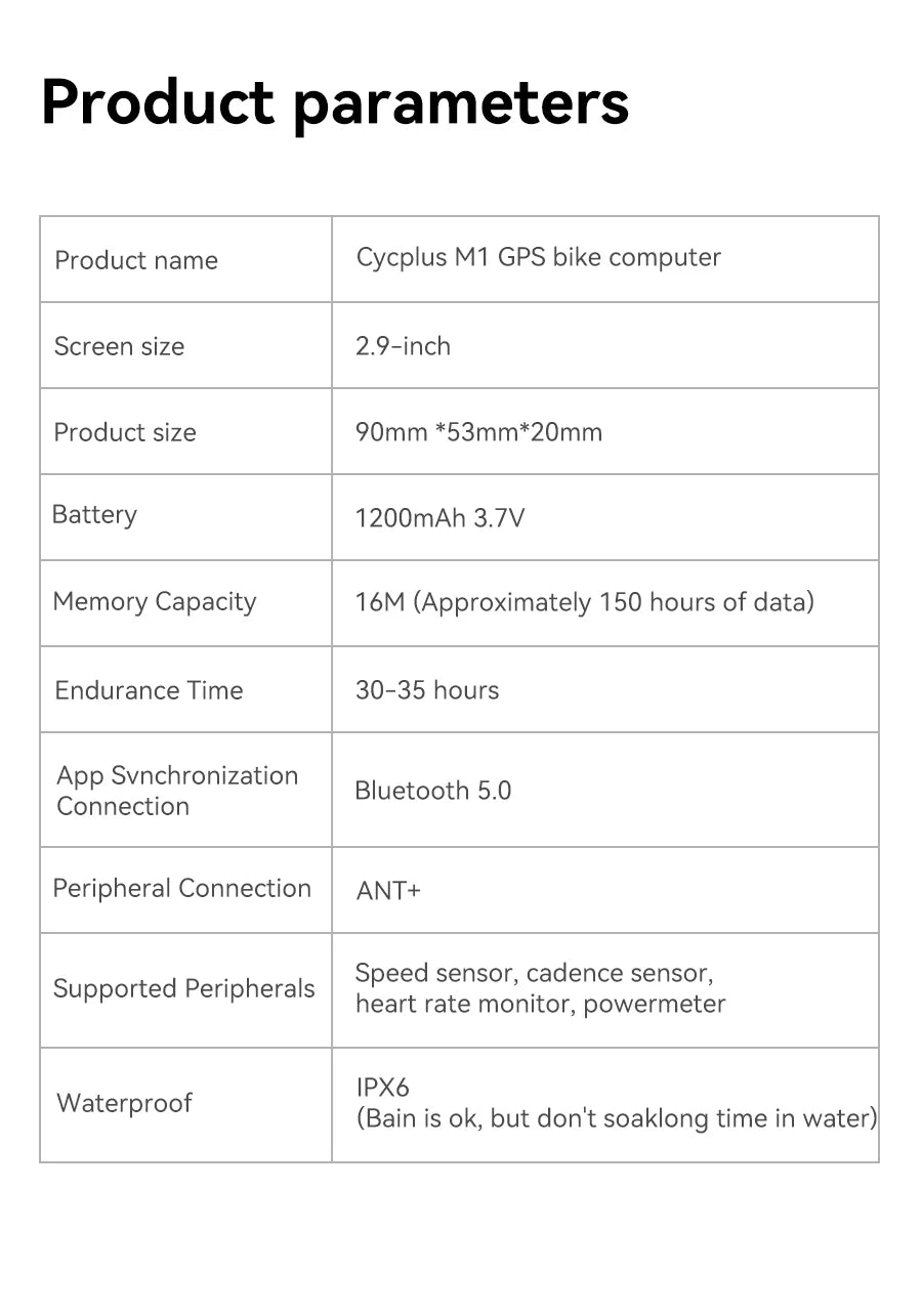 TrackX GPS Fietscomputer 