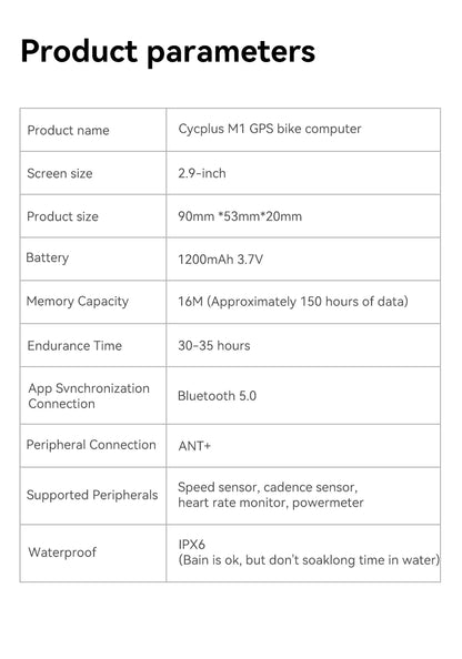 TrackX GPS Fietscomputer 