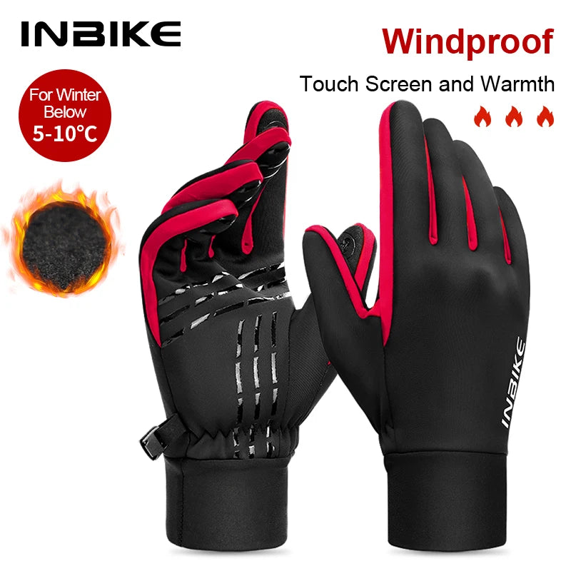 WindGuard Touch Screen Warm Cycling Gloves Outdoor