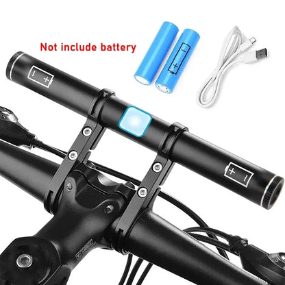 Oplaadbare MTB Stuur Verlenger Fiets Verlengbeugel Stuur Fiets Koplamp Bevestiging Telefoonhouder Ondersteuningsrek Stuur Adapter