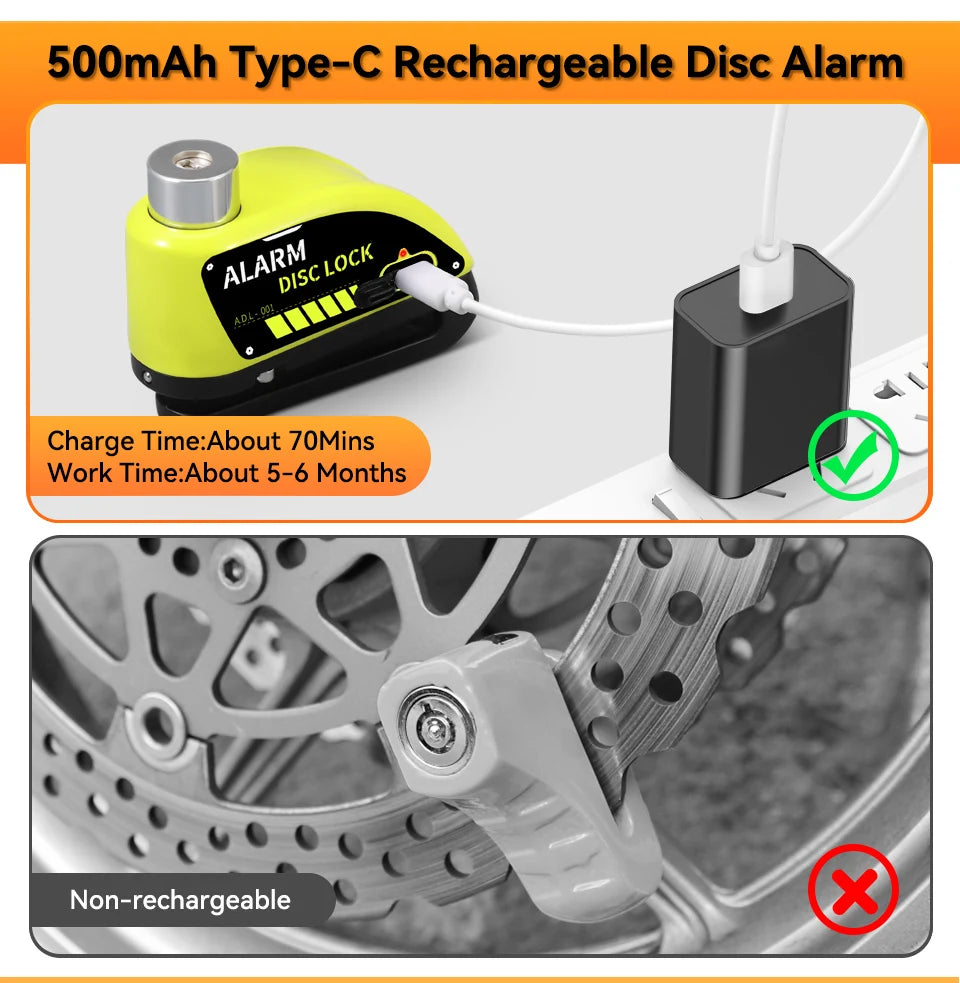 SecureLock Pro Disc Lock 120dB ALRAM