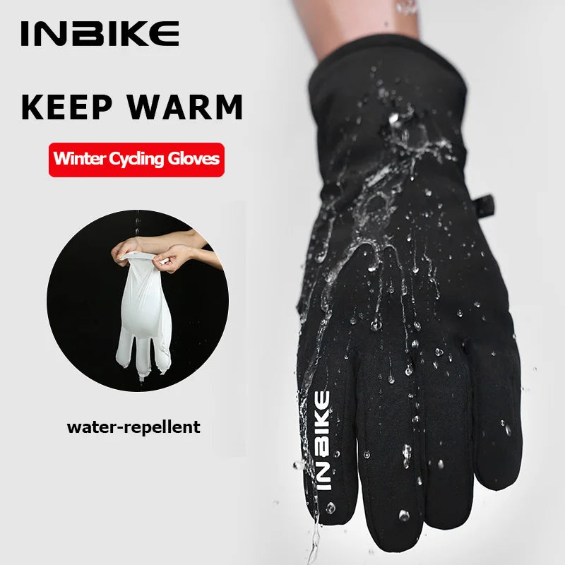 INBIKE Winterhandschuhe für Herren und Damen, 3M Thinsulate-Handschuhe für kaltes Wetter, Touchscreen, wasserabweisend, winddichte Reithandschuhe