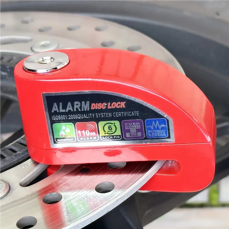 RideGuard Motorcycle Scooter Disc Lock Alarm Protection