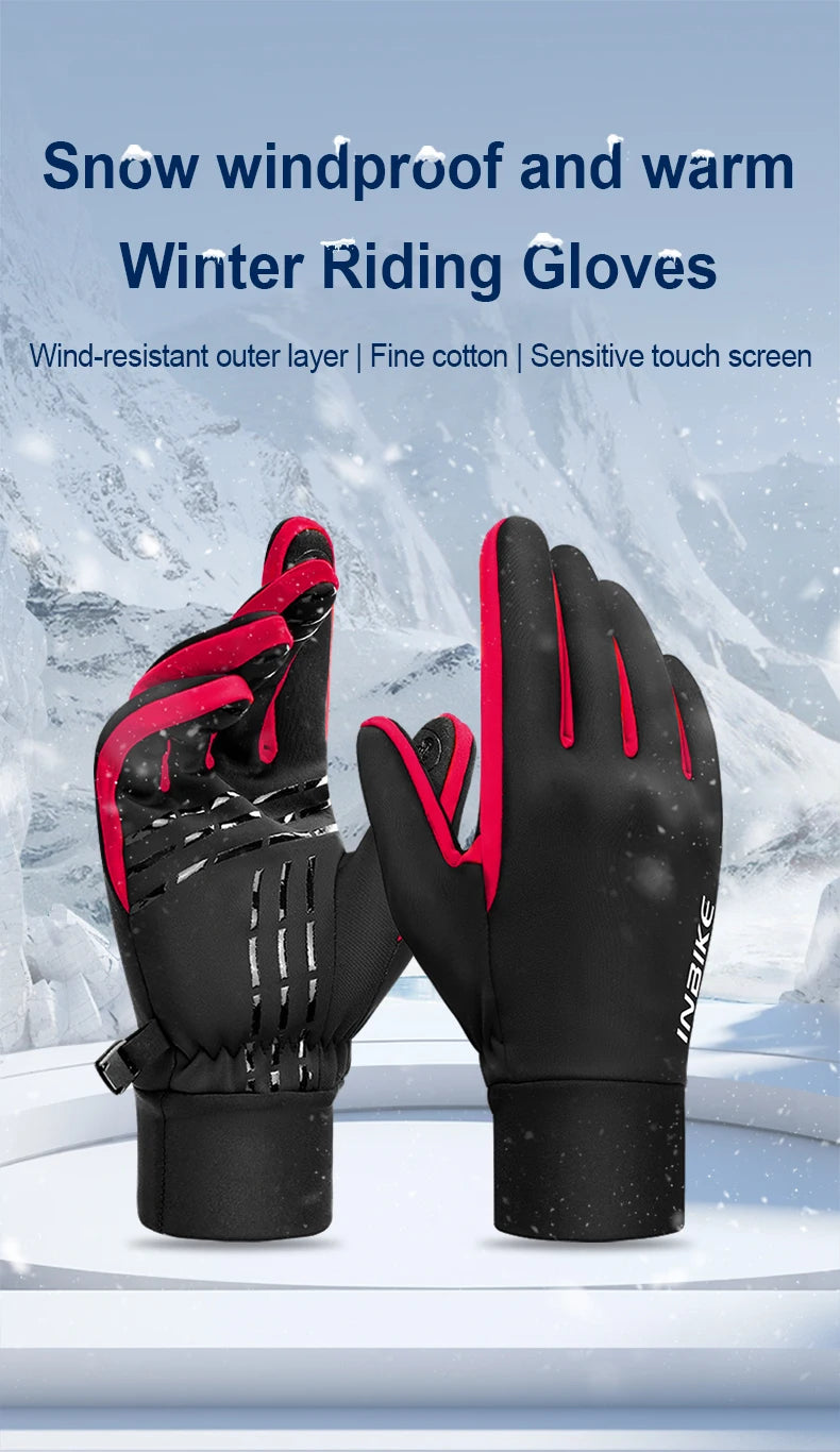 WindGuard Touchscreen Warme Fahrradhandschuhe Outdoor