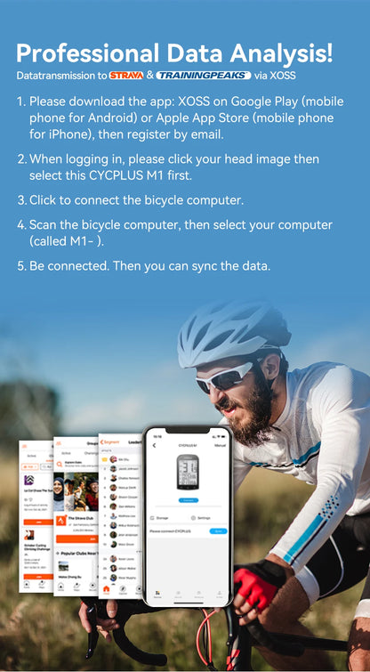 TrackX GPS Fietscomputer 