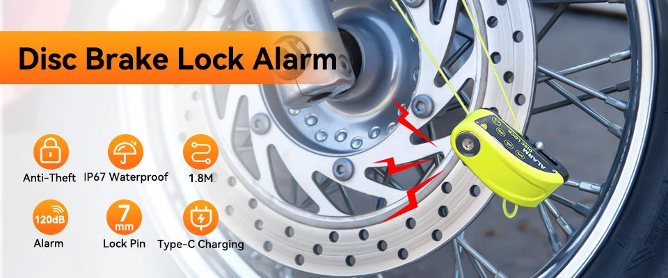 SecureLock Pro Disc Lock 120dB ALRAM