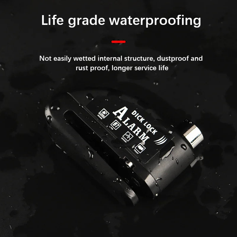 LockGuard Disk Padlock Waterproof 110dB Alarma