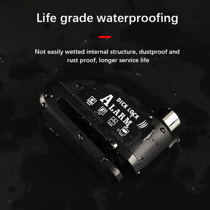 LockGuard Disk Padlock Waterproof 110dB Alarma