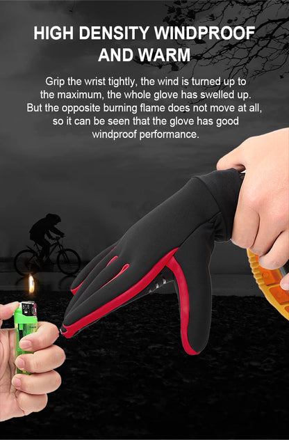 WindGuard Touch Screen Warm Cycling Gloves Outdoor