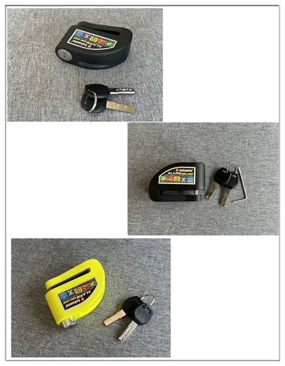 RideGuard Motorcycle Scooter Disc Lock Alarm Protection