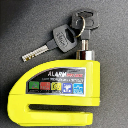 RideGuard Motorcycle Scooter Disc Lock Alarm Protection